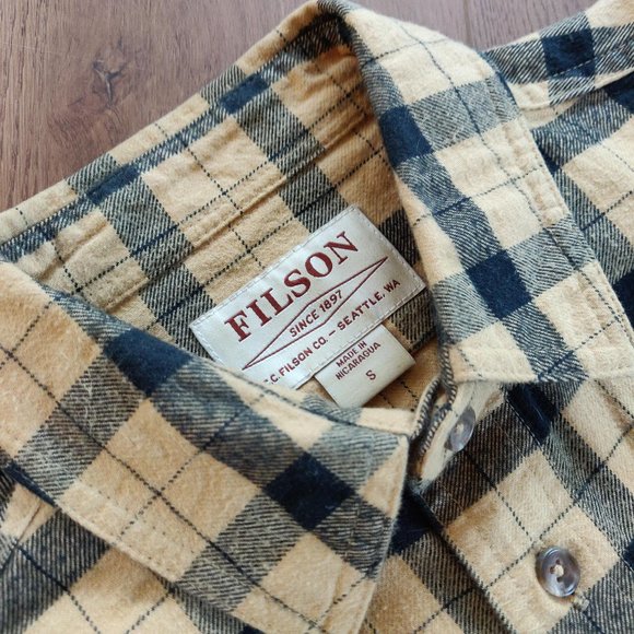 Filson Alaskan Guide Cotton Flannel Shirt Small - Picture 3 of 5